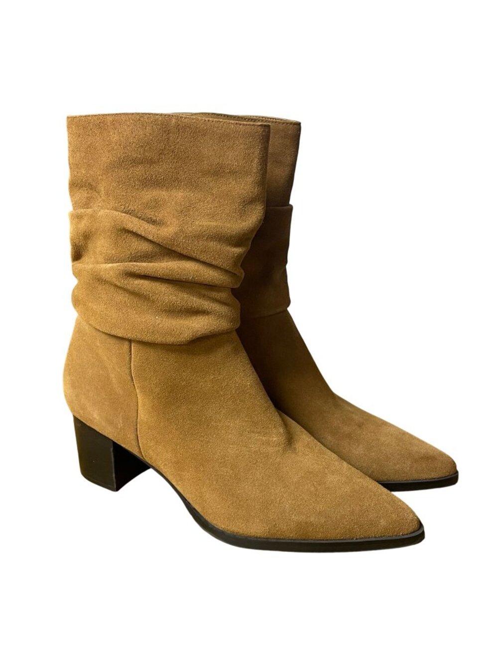 Blondo Tarrah Waterproof Suede‎ Slouch Boots Sz 11 Pull On Western Cowgirl